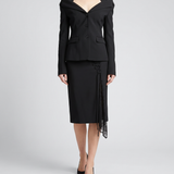 McQueen Corset-lacing pencil skirt