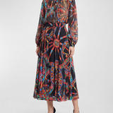 Dolce & Gabbana Printed devoré midi skirt