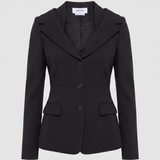 McQueen Off-shoulder harness jacket