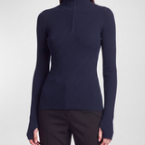 The Frankie Shop Sade zipped wool-blend jumper