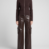 The Frankie Shop Boni faux leather cargo pants