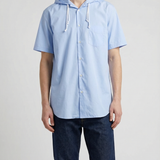 Comme des Garçons Homme Striped hooded shirt