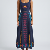 House of Aegae Thrace embroidered crop top