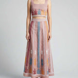 House of Aegae Korinthia embroidered crop top