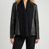 Toteme Tie-neck leather jacket