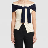 JW Anderson Asymmetric knitted wool top