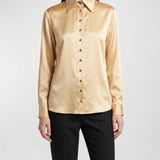 Khaite Ivy satin shirt