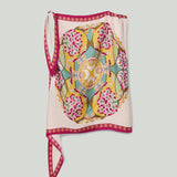 La DoubleJ Full on foulard silk scarf top