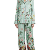 Zooflora Placée silk pajama trousers