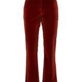 La Double J 24/7 velvet cropped trousers