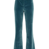 La Double J 24/7 velvet cropped trousers