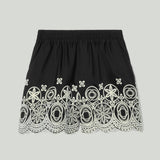 La DoubleJ Embroidered pull-up shorts