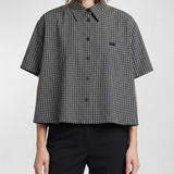 Loewe Short-sleeve trapeze technical cotton shirt