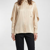 Loewe Silk twill cape shirt