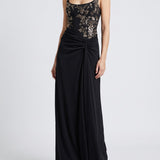 McQueen Draped embellished gown