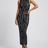 Pucci Marmo jacquard fitted long dress