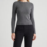 Frame Long sleeve ribbed top