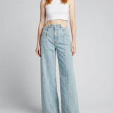 Maison Margiela Cut out waistband relaxed fit jeans