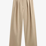 The Frankie Shop Marfa pleated silk trousers