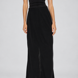 Maison Margiela rear-slit maxi skirt