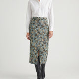 Dries Van Noten Floral-detailed midi skirt
