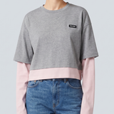 Miu Miu Layered cotton jersey t-shirt