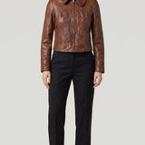 Miu Miu Crinkled leather jacket