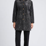 Miu Miu Single-breasted leather coat