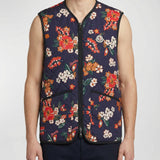 Franqui reversible floral down gilet