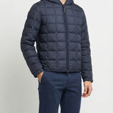 Tahrir square quilted hooded down jacket