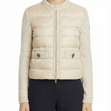 Padded zip-up cardigan