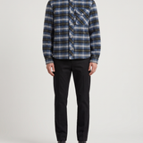Moncler check wool shirt jacket