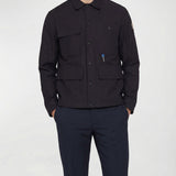 Cotton gabardine shirt jacket
