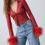 Oséree Lumière Plumage shirt