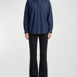 The Frankie Shop Deira oversized denim shirt