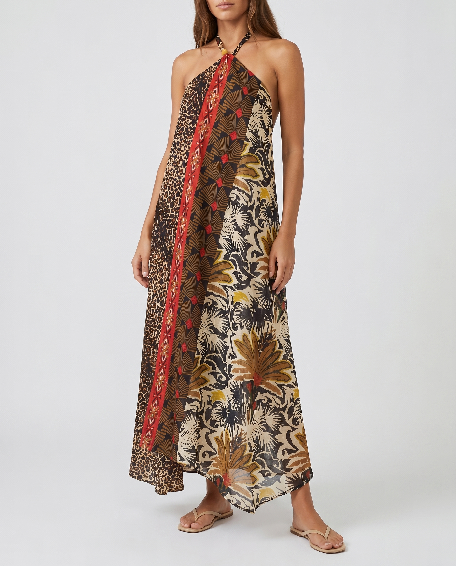 anjuna midi dress Anjuna Caterina floral-print Dress | Neutrals