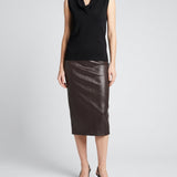 Tom Ford leather pencil skirt