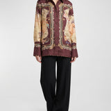 Zimmermann Valiant printed silk twill shirt