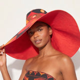 Pucci Occhi print wide-brimmed hat