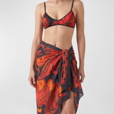 Pucci Orchidee print cotton sarong