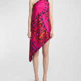Pucci Soleil print one-shoulder dress