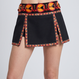 Pucci Piqué cotton mini skirt