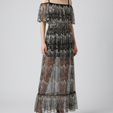Rabanne Embellished off-Shoulder gown
