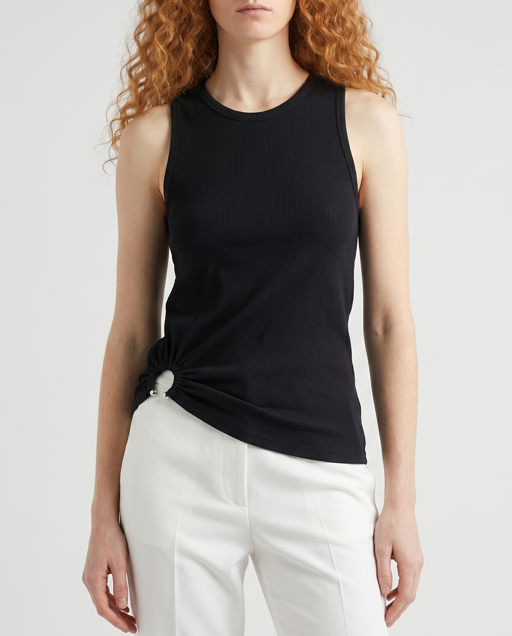 Rabanne Tank top with signature piercing – Luisa World