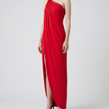 Balmain Draped jersey maxi dress