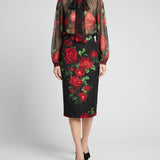 Dolce & Gabbana Floral pencil skirt