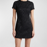 Saint Laurent Floral devoré cotton-blend mini dress