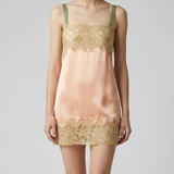 Saint Laurent Laced slip dress in silk satin