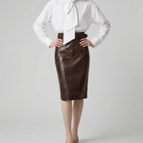 Saint Laurent Lavallière cotton poplin shirt