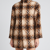 Saint Laurent Checked wool-blend tweed jacket
